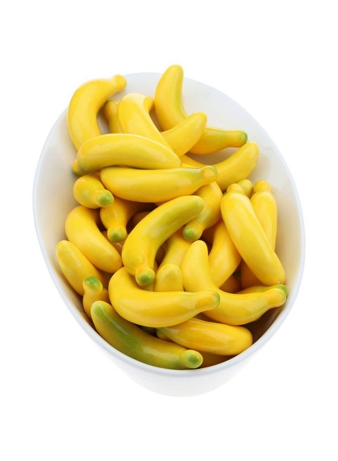 Gresorth Gresorth 40pcs Mini Artificial Yellow Banana Decoration Fake Fruit Home Party Christmas DIY Material - 3.5 cm  - Image 4