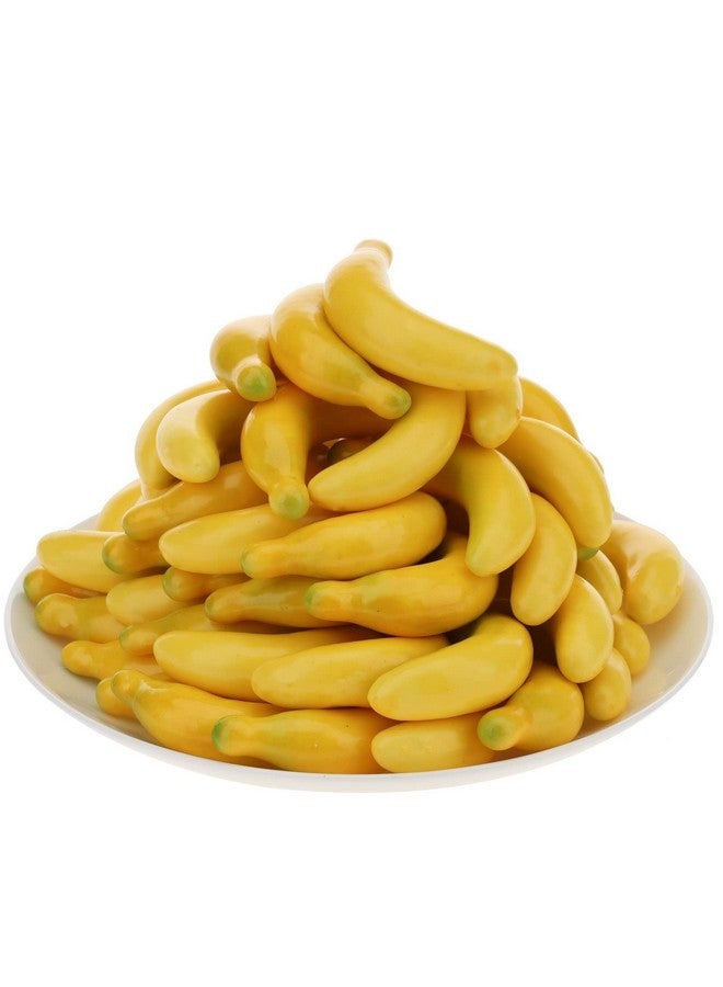 Gresorth Gresorth 40pcs Mini Artificial Yellow Banana Decoration Fake Fruit Home Party Christmas DIY Material - 3.5 cm  - Image 3