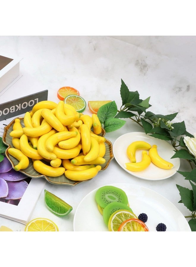 Gresorth Gresorth 40pcs Mini Artificial Yellow Banana Decoration Fake Fruit Home Party Christmas DIY Material - 3.5 cm  - Image 5