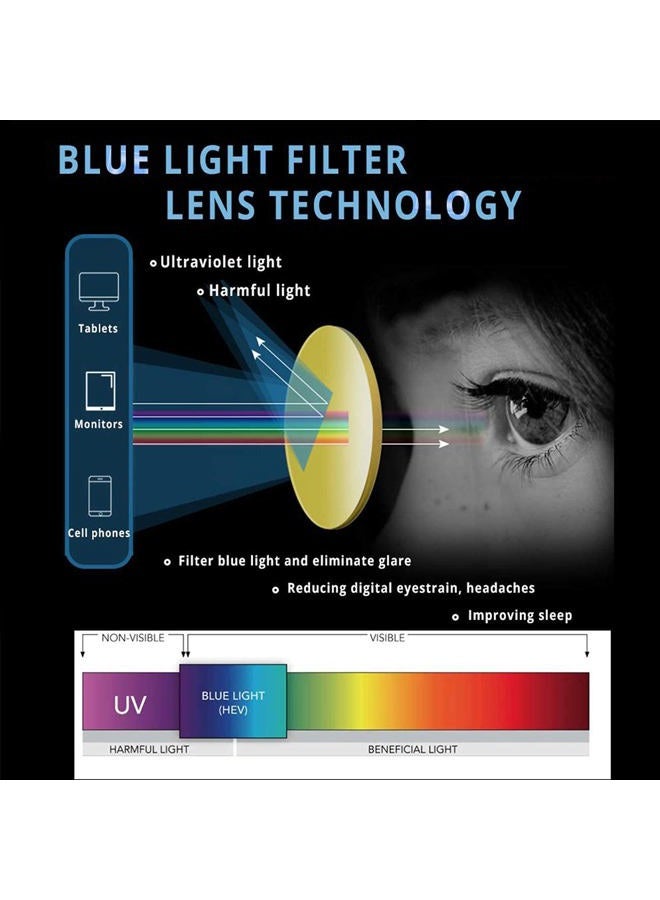 MAXJULI Blue Light Blocking Glasses,Computer Reading/Gaming/TV/Phones Glasses for Women Men(Leopard)  - Image 4