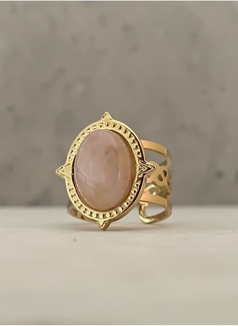Clé de Lune Royal Stone Adjustable Ring 