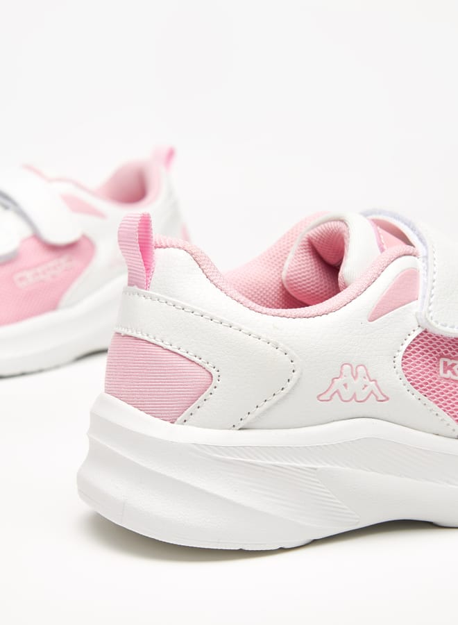 Kappa Girls' Textured Sneakers with Hook and Loop Closure  - Image 3