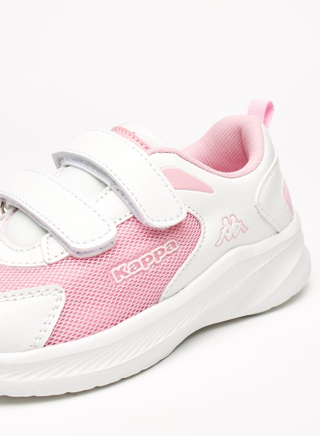 Kappa Girls' Textured Sneakers with Hook and Loop Closure  - Image 4