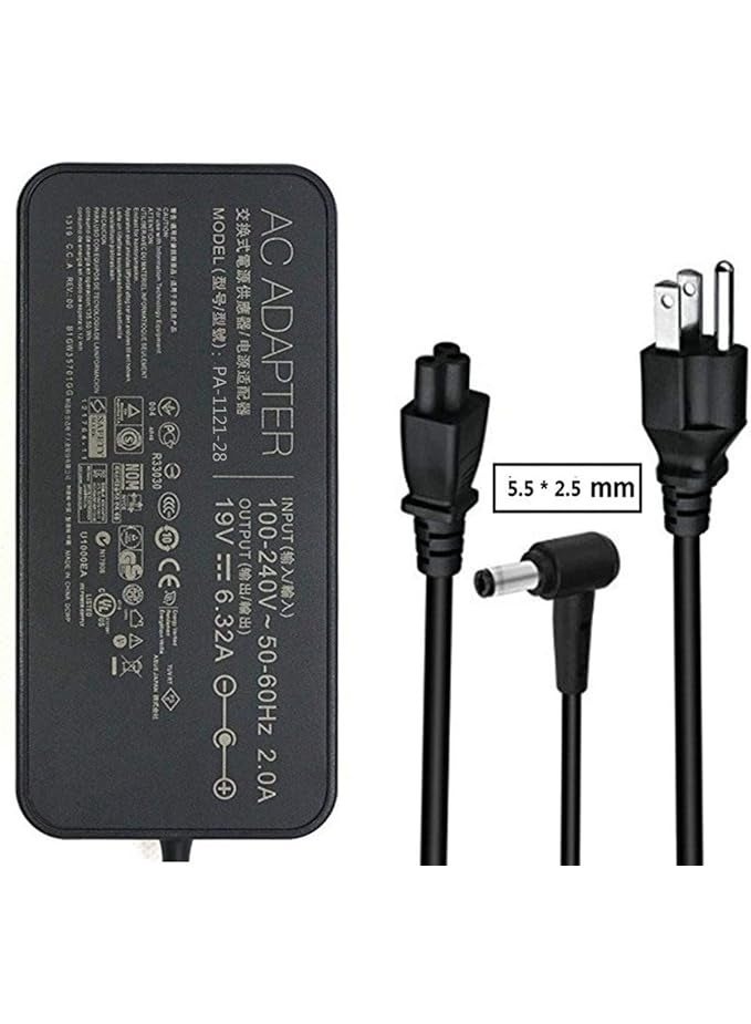 Terabyte 19 فولت 6.32 أمبير 120 واط شاحن محول تيار متردد ADP-120RH B, PA-1121-28, ADP-120ZB BB مناسب لأجهزة ASUS ROG GL502 Q550LF N550JV F554LA GL551JM GL551JW GL771JM R500VJ R510CA R700VJ X750JB N550JX N750 X550JK G50 G51J - Image 2