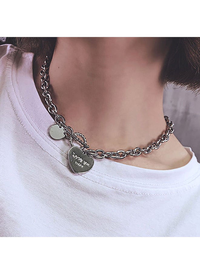 NIBEMINENT - Creative Heart Pattern Chain Necklace - Image 1