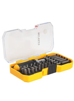 Epsilon Epsilon 34 Pieces Ratchet Set- EPSRS1573/ Versatile and Highly Durable, Includes 27 25mm, 6 50 mm, Philips, Pozidriv , Hex, Torx Bits, and Screwdriver/ Perfect for a Wide Range of Applications/ Black and Yellow  - Image 2
