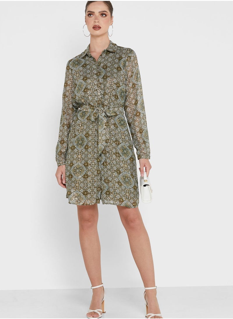 VERO MODA - Printed Shirt Dress - Image 1