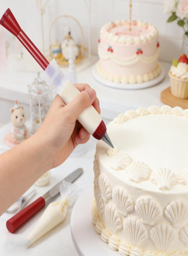 Hemoton Cake Decorating Pen for Writing Icing, Silicone Chocolate Piping Tool with Nozzles, Cookie Frosting Pen Kit for Baking, Pastry & Dessert Plate Art - Image 3