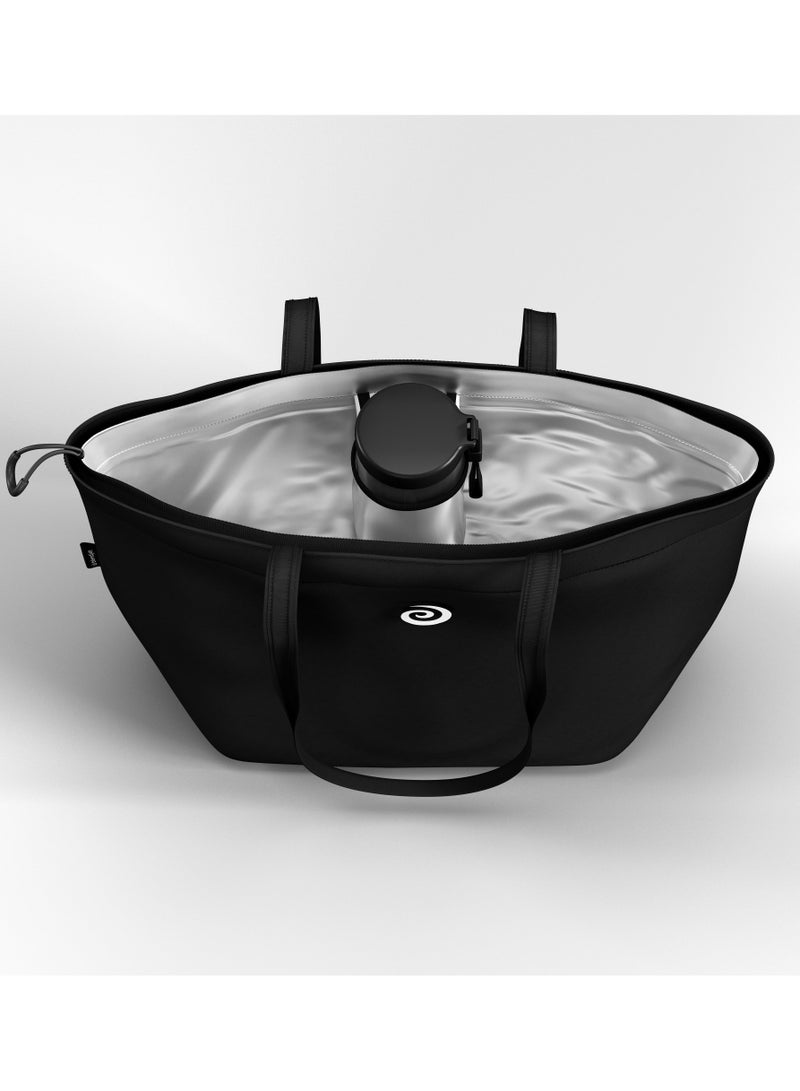 blendjet V2 Insulated Tote | for BlendJet V2 & Accesories, Keeps Ingredients Cold for Hours, Portable w/ High Quality Materials, Interior Pockets, Zippered Top Cover & Should Straps - Black - Image 3