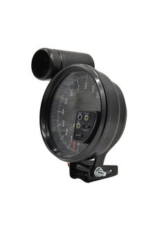 5 Inch Tachometer Gauge Black 7 Colors Backlight with Shift Light Peak Sound LED Flash When RPM Warning