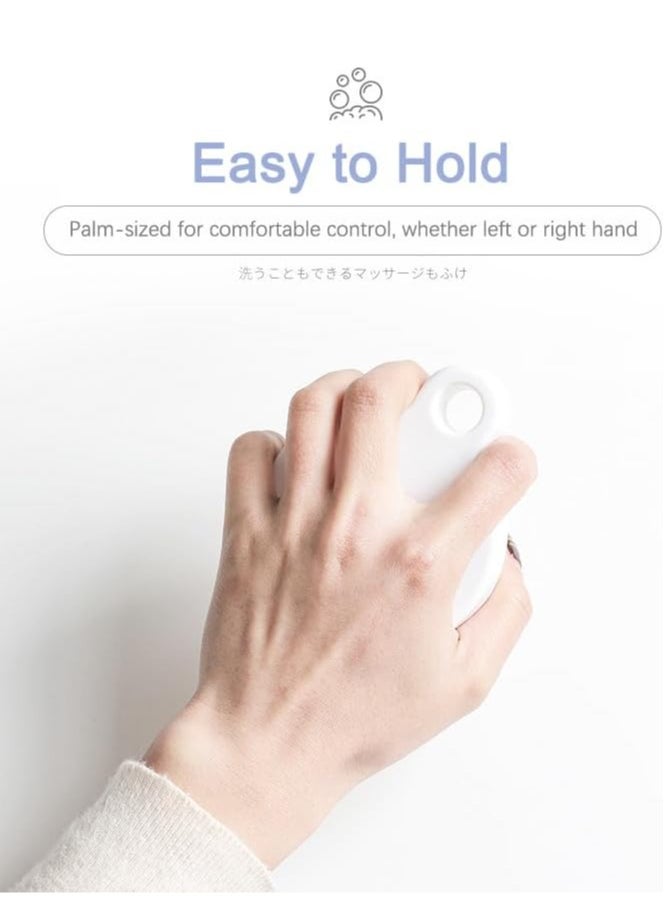 Generic Hair Scalp Massager Shampoo Brush for Shower, Scalp Scrubber with Soft Silicone Bristles for Hair Growth & Dandruff Treatment, Wet Dry Oil Hair Massager for All Hair Types of Women (White)  - Image 2