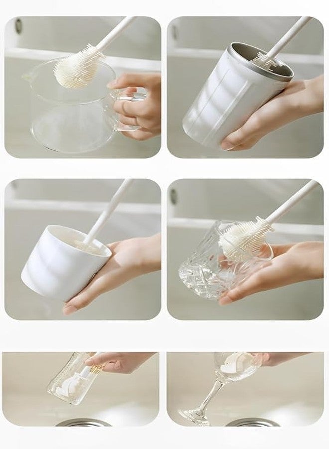 NEYU Multifunctional Silicone Bottle Cleaning Brush Flexible - Image 4