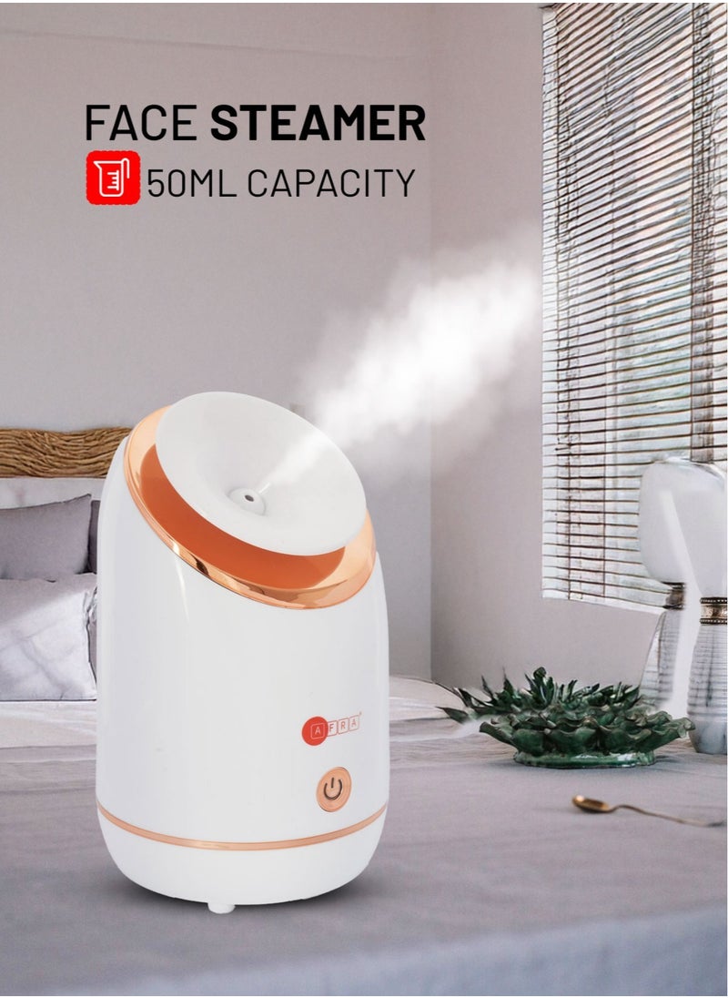 AFRA Face Steamer- 235W, With Measuring Cup, 15min Working Time, Water Tank - 50ml, With Measuring Cup, AF-0150FSWT, 1 Year Warranty  - Image 1