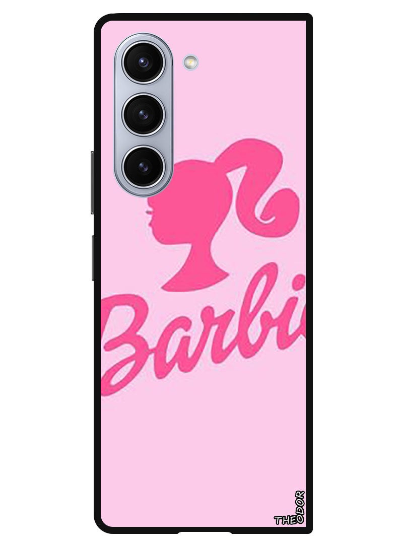 Theodor Protective Case Anti Scratch Shock Proof Bumper Cover For Samsung Galaxy Z Fold 6 Barbie - Image 1