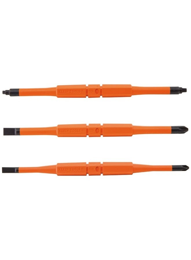 Klein Tools 13157 Insulated Screwdriver Blades, Interchangeable Single-End Replacement Blades for Klein Insulated Screwdrivers, 3-Pack - Image 1
