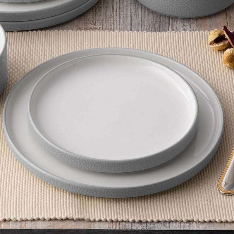 Noritake طقم تقديم نوريتاكي كولورتيكس رمادي حجري 4 قطع خدمة لشخص واحد - Image 5