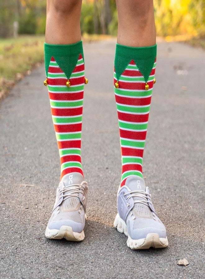 Gone For a Run Jingle Bell Mid-Calf Sock | Festive Christmas Sock - Image 5