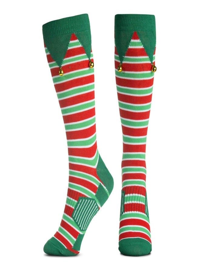 Gone For a Run Jingle Bell Mid-Calf Sock | Festive Christmas Sock - Image 1