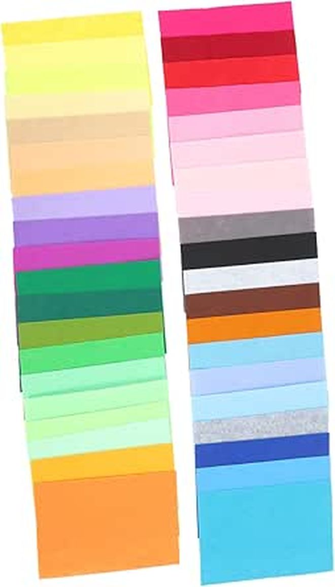 Angoily 40 Sheets Non-Woven Felt Fabric Multiuse Craft Supply for Sewing - Image 1