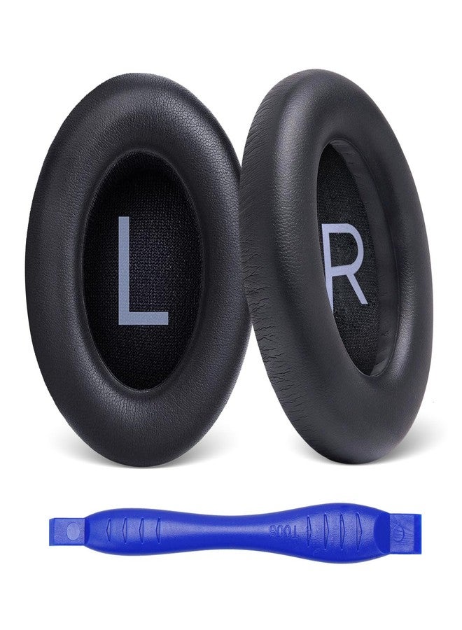 PhantAccy Replacement Ear-Pads Cushions for Bose NC-700 Noise Canceling Headphones, Ear-Muff Ear-Cup with Soft Leather and Comfort Memory Foam, Added Thickness (Black) - Image 1