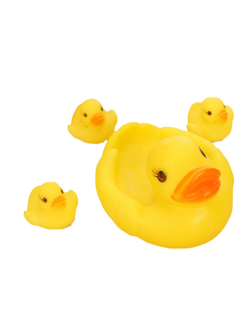 STAR BABiES مجموعة ستار بيبيز كومبو - سجادة تغيير حفاضات قابلة لإعادة الاستخدام، بطة مطاطية، 4 قطع - أصفر - Image 4