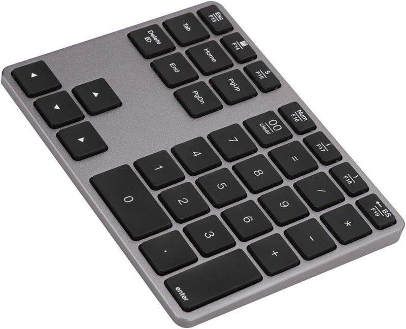 Rechargeable 35 Keys Wireless Keyboard for and OS, 5.0 Numeric Keypad (Iron Gray) - Image 4