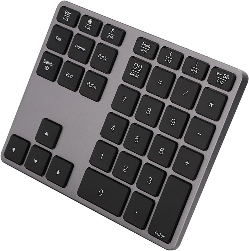 Rechargeable 35 Keys Wireless Keyboard for and OS, 5.0 Numeric Keypad (Iron Gray) - Image 5