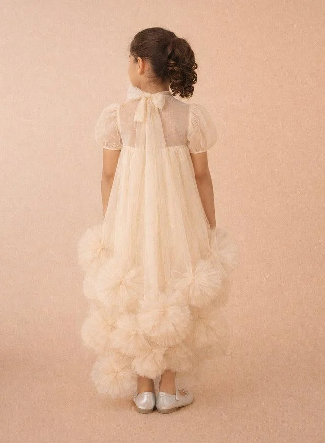 Via Bambino Gold Cloud Couture Dress 3204