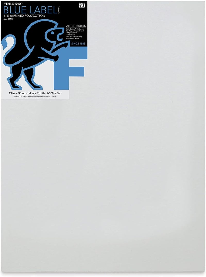 Fredrix Blue Label Cotton Canvas  24 x 30 Gallery Profile 138