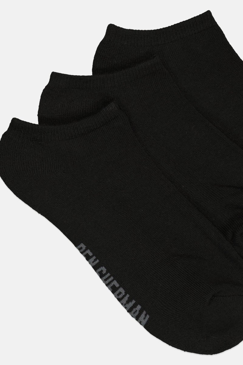 Ben Sherman Men 8 Pairs Brand Logo Ankle Cut Socks, Black  - Image 2