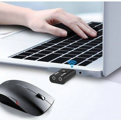 Polhammobile 2in1 Bt 5.0V Audio Transfer Adapter with Aux Input Compatible with Fm Transmitter, Tv, Computer and Radio