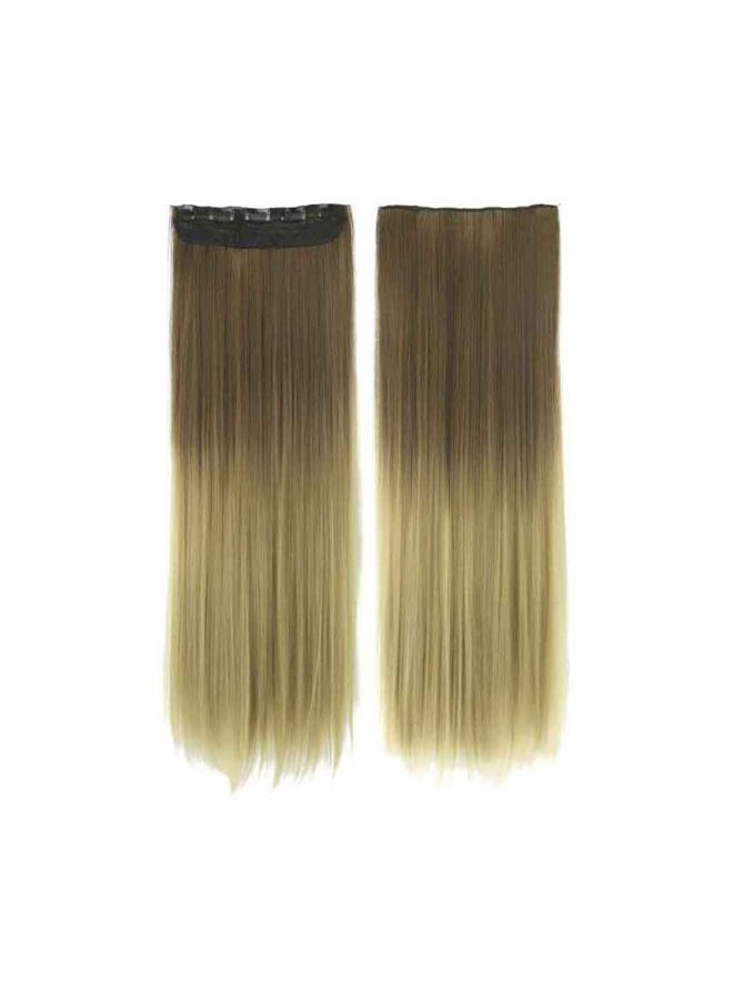 NIBEMINENT Straight Hair Extension Brown