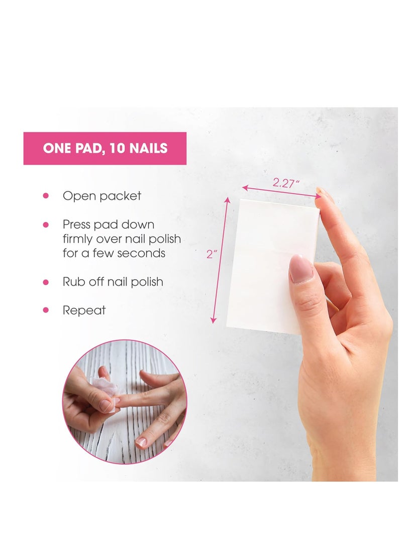 Diamond Wipes Diamond Wipes Nail Polish Remover Wipes with Aloe Vera, Acetone Nail Polish Remover Pads, 50 Individually Wrapped Nail Polish Wipes - Image 2
