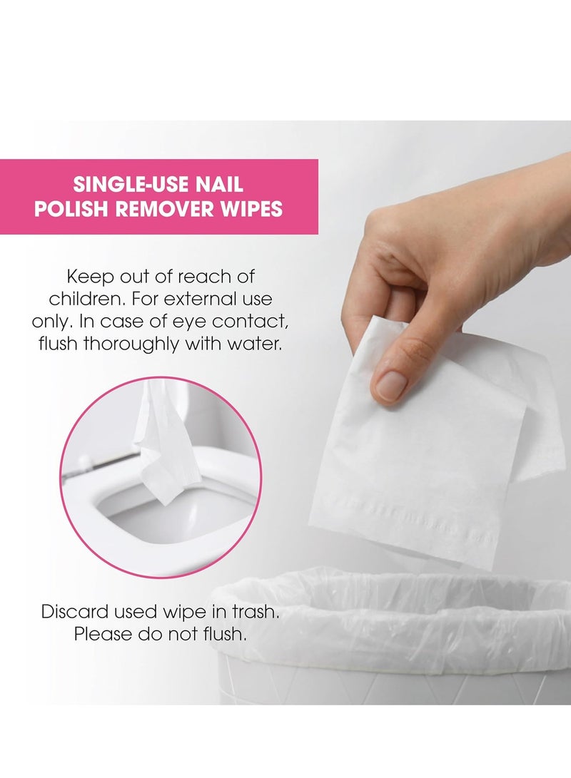Diamond Wipes Diamond Wipes Nail Polish Remover Wipes with Aloe Vera, Acetone Nail Polish Remover Pads, 50 Individually Wrapped Nail Polish Wipes - Image 3