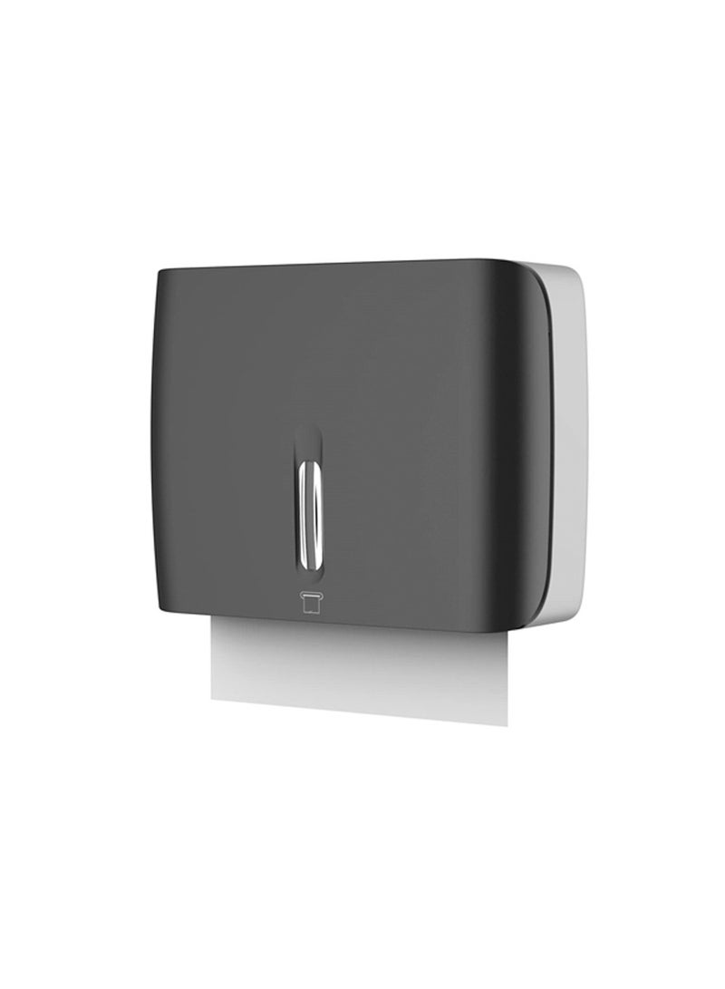 Wall Mounted Commercial Paper Towel Dispenser with Key Lock Compact Dustproof Design Ideal for Home Kitchen Office and Bathroom - Image 1