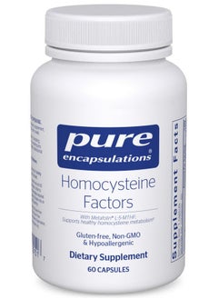 Homocysteine Factors ; Supplement To Support Normal Homocysteine Levels And Cardiovascular Health* ; 60 Capsules