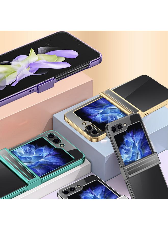 S-TOP Case For Samsung Galaxy Z Flip5 Electroplated Three-piece Set Phone Case - Image 2