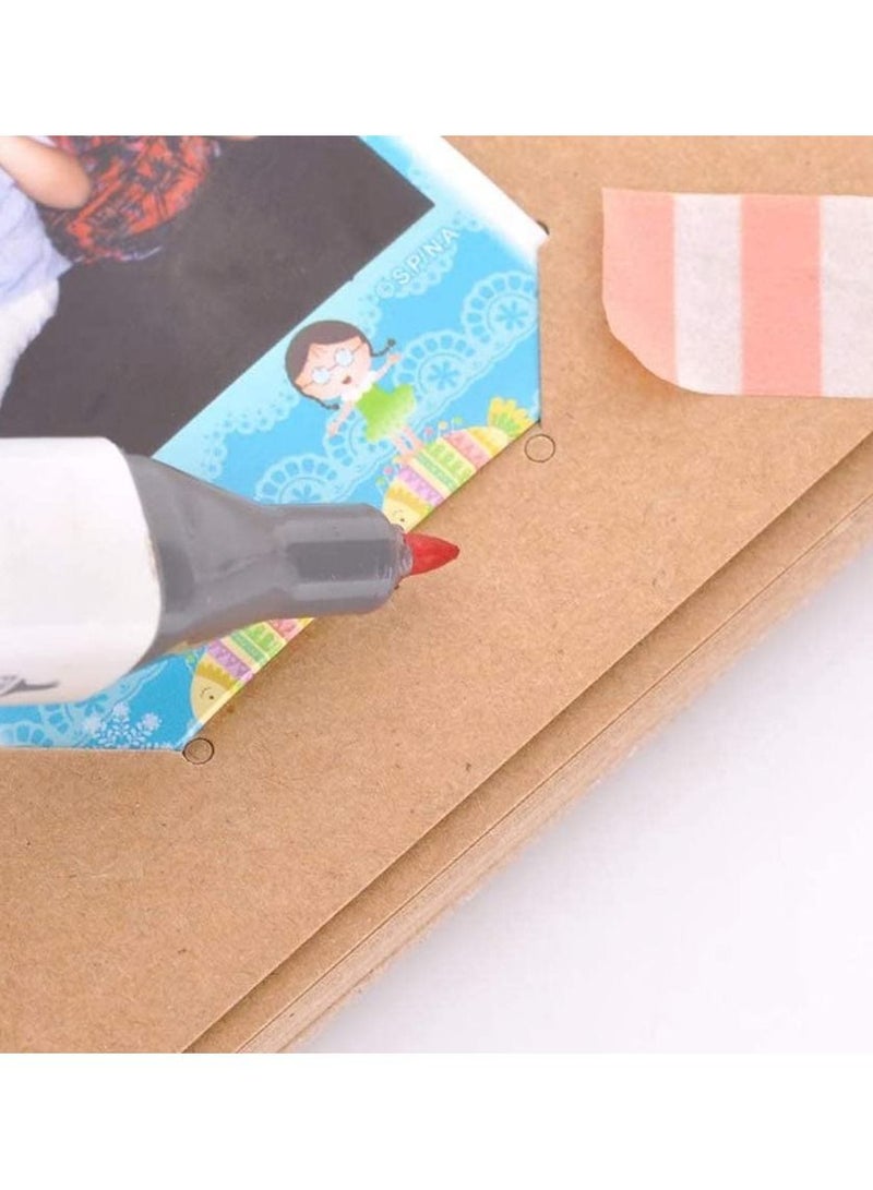 Y&D Photo Album for Instax Mini 60 Pockets Card Holder Picture Fujifilm Films Scrapbook, DIY Vintage Leather Guest Book and Black Page Memory Albums - Crab - Image 4