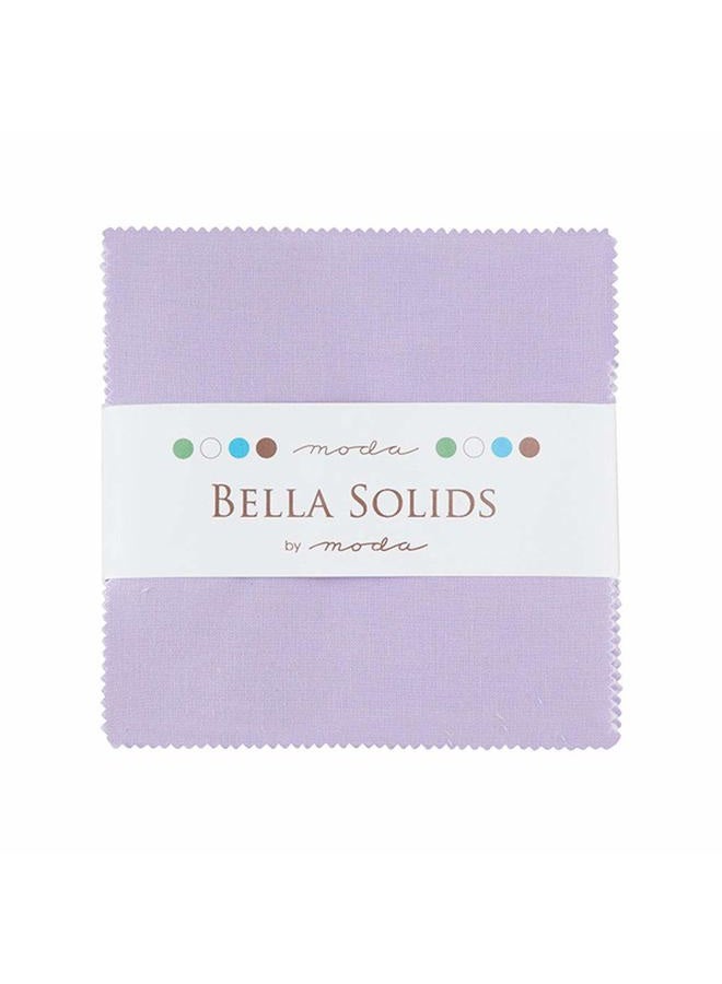 Bella Solids Lilac Charm Pack ; 42-5" Quilt Squares