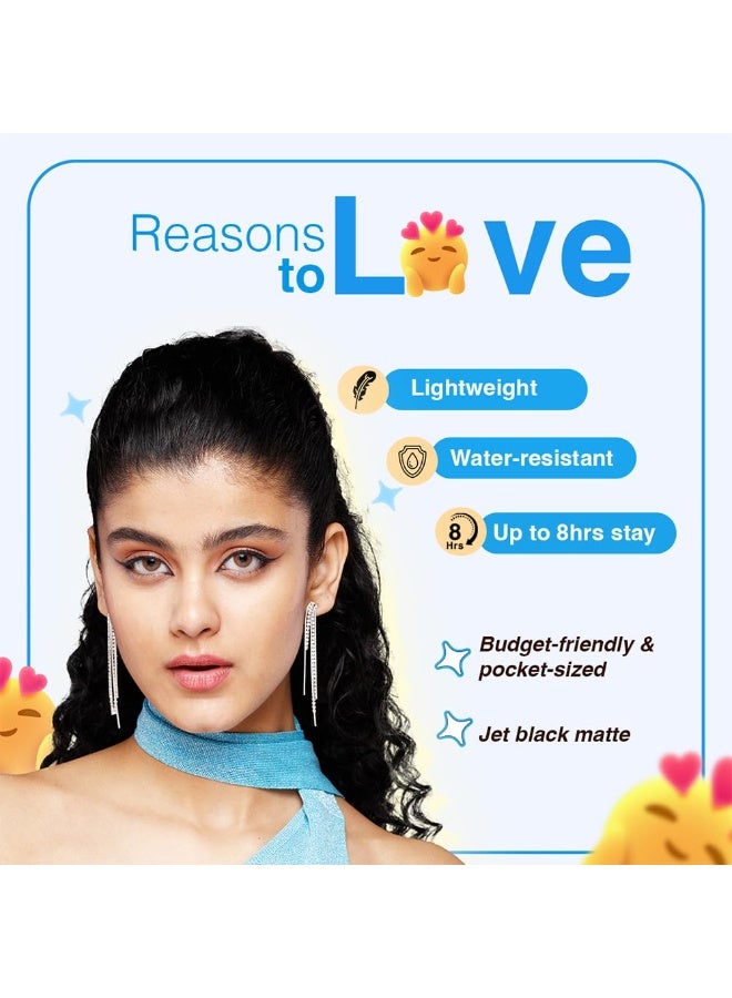 دازلير مجموعة مكياج دازلر كوليدج الأساسية 4 - عيون جذابة | كحل 0.35 غ | ماسكارا 4.1 غ | آيلاينر 1.5 غ | قلم تحديد الحواجب 1.5 غ | مقاوم للماء | مقاوم للتلطخ | مجموعة مكياج أساسية للنساء - Image 2