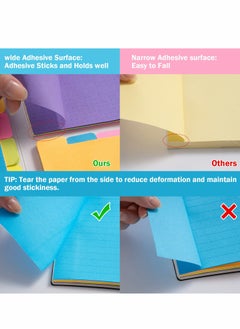 SYOSI Sticky Notes Set, Multicolor Sticky Note Set, Sticky Page Markers Prioritize Coding Sticky Divider Tabs for Planner, Bullet Journaling Writing, Note Taking Calendar  - Image 3