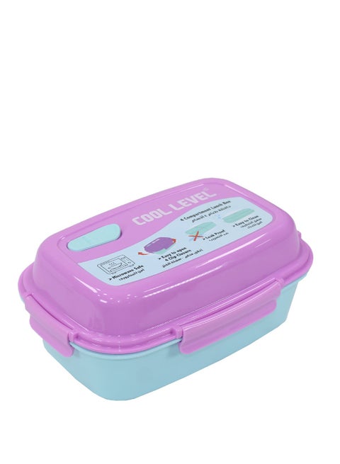 MULTI-COMPARTMENT RECTANGULAR LUNCH BOX IN THE MICROWAVE