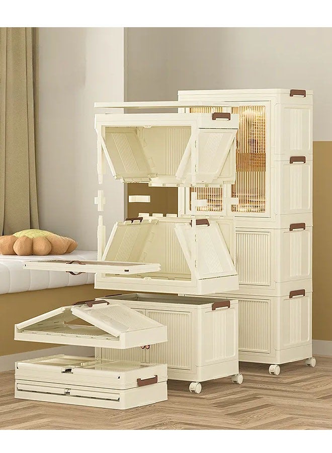 NKX 3 Layers Stylish Multi-Functional Storage Cabinet & Children's Wardrobe  - Image 3