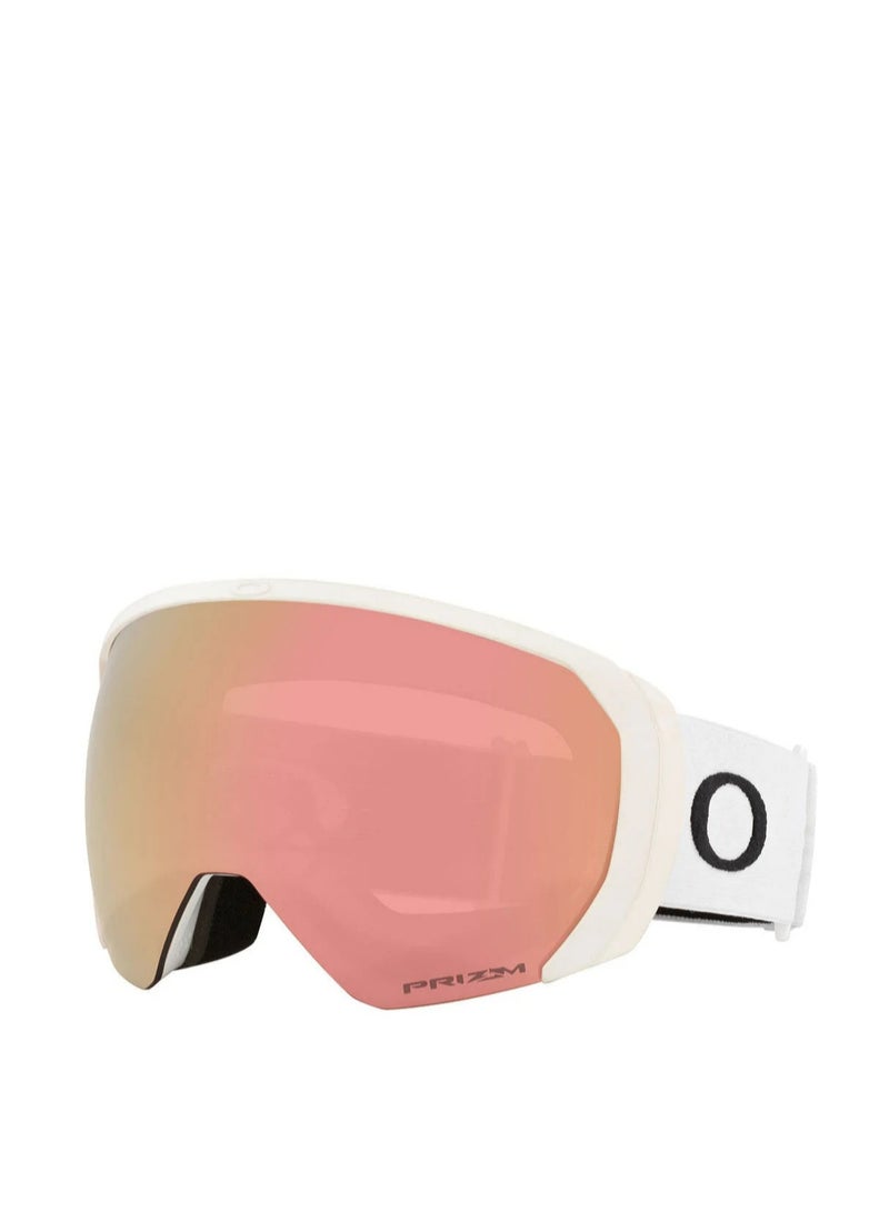 أوكلي FLIGHT PATH MATTE WHITE WPRIZM ROSE GOLD SNOW GOGGLES - Image 1