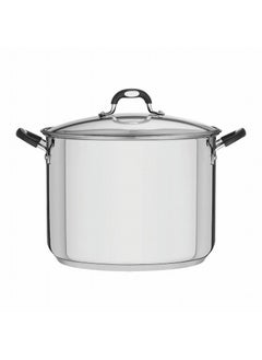 Since 1911,Made in Brazil- Solar Silicon 30cm 15.4L Stainless Steel Stock Pot with Tri-ply Bottom,