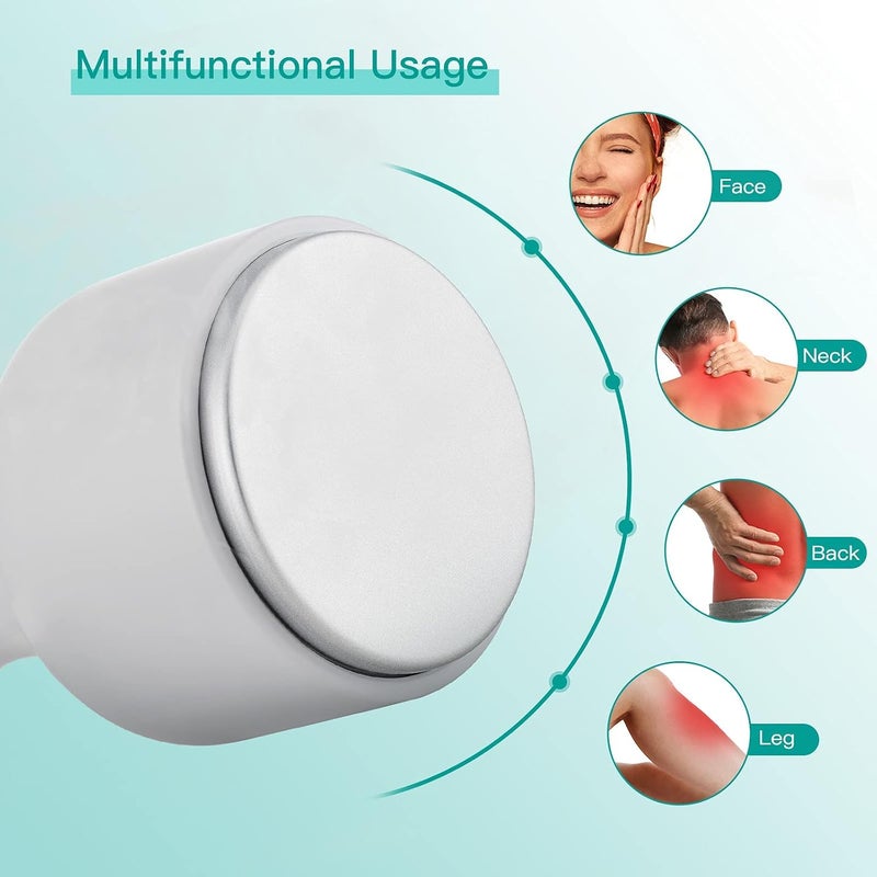 KASTWAVE Face Ice Roller, Face and Eye Facial Massage Tool, Skin Care Cooling for Relaxing and Relieve Fine Lines and Wrinkles and Reduce Puffiness, Gift for Women Lady (White) - Image 3