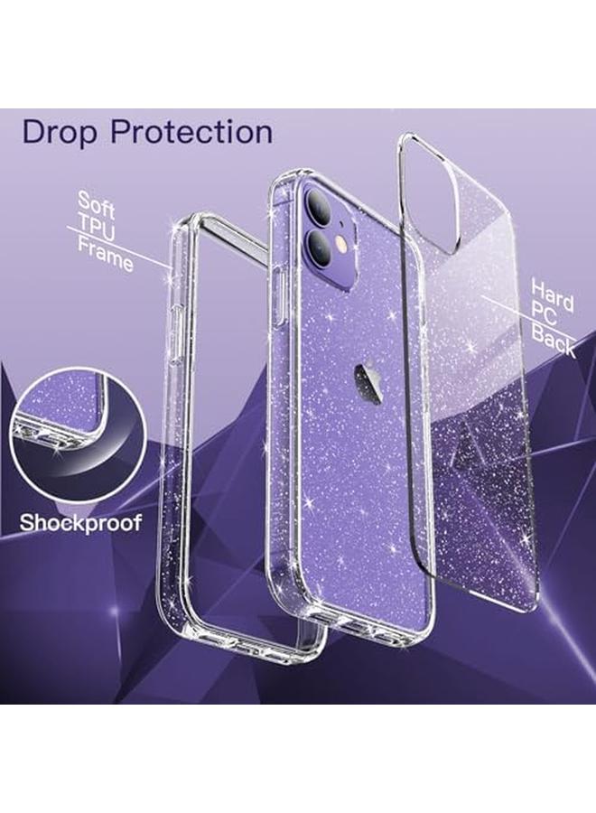 Jetech Glitter Case For Iphone 12 12 Pro 6.1 Inch Bling Sparkle Shockproof Phone Bumper Cover Sparkly For Women And Girls Clear - Image 5