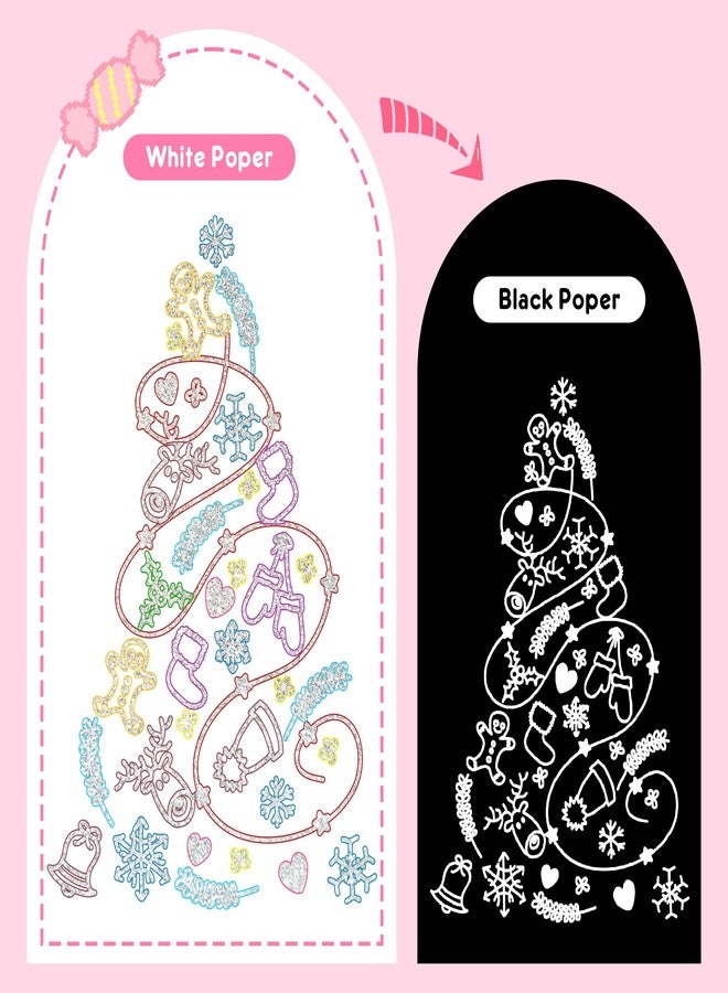 YMHB Outline Glitter Markers, 24 Colors Outline Shimmer Markers, Teen Girl Gifts Trendy Stuff, Glitter Pens Set, Art Crafts School Journaling Supplies for Kids Girls Ages 4-16 Year Old - Image 4