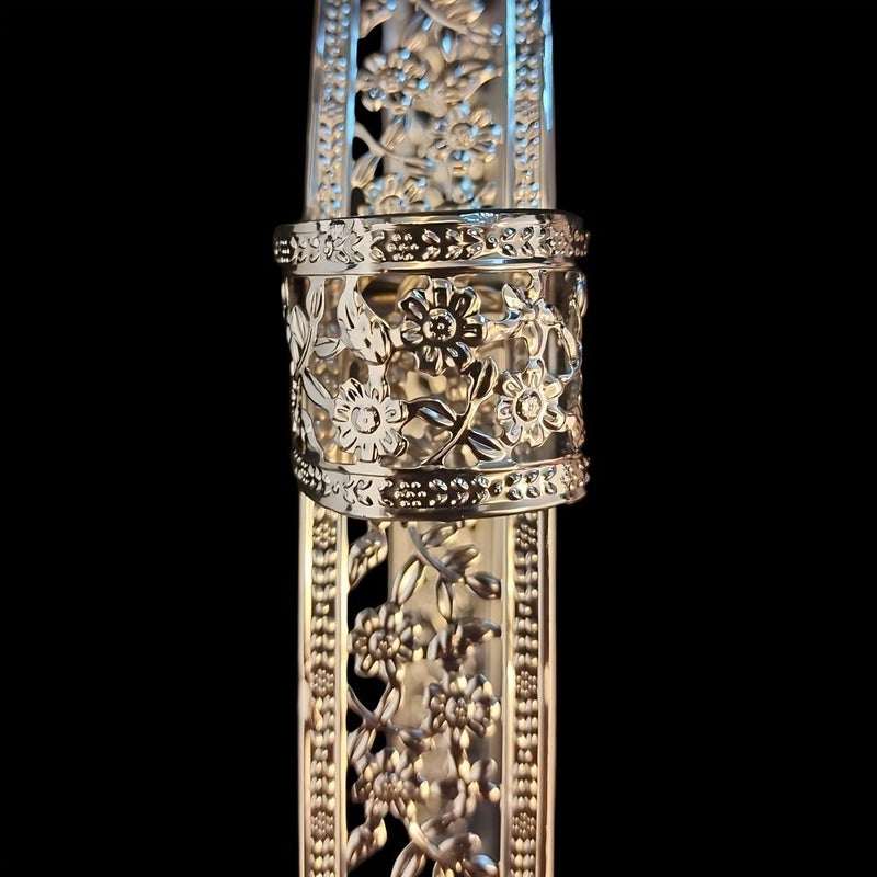 سلة الفحم المعدنية للأرجيلة بمقبض ذهبي - Image 4