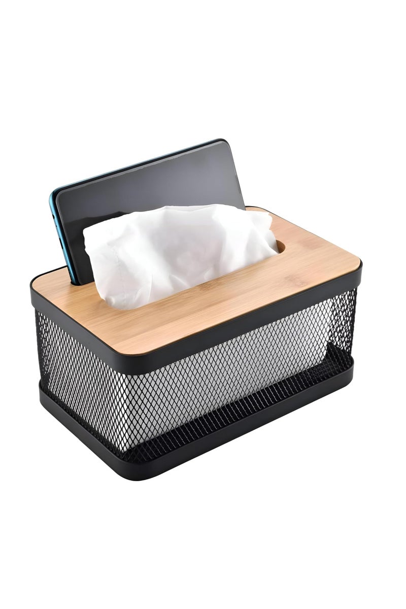 Sophisticated and durable tissue holder with lid for standard tissue boxes - adds an elegant touch to your home decor - Image 1